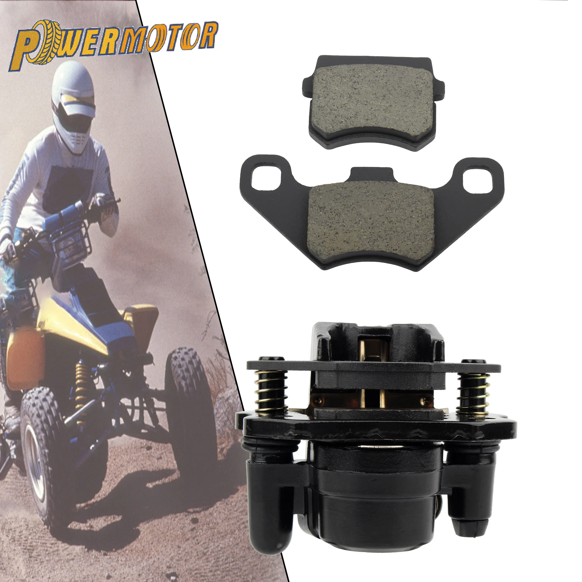 Hinten ATV Bremssattel Pumpe Bremsbeläge Set für Off-Road Quad Bike 50cc 110cc 150cc 200cc 250cc Cargo ATV Kart Teile