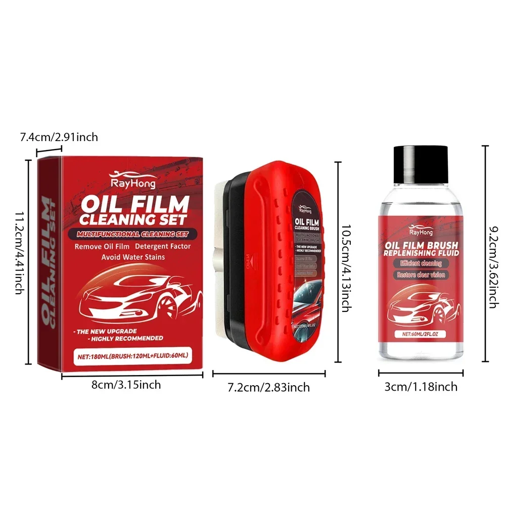 فرشاة تنظيف فيلم زيت الدراجة النارية - تمنع المطر والضباب لوضوح الزجاج