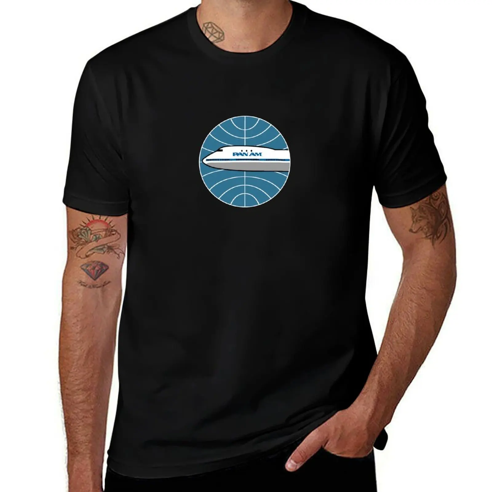 

Pan Am 747 T-Shirt t shirt man plain black cotton t-shirt plain for man package T-Shirt