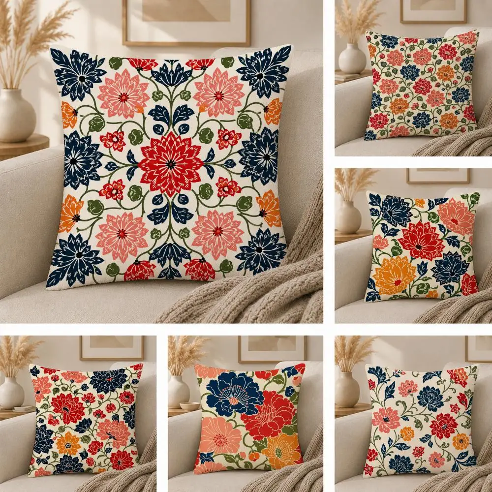 Japanese Style Art Gift For Japan Culture Lovers Cushion Cover Skin-Soft Pillow Cover Festive Home Accent Sofa Bed