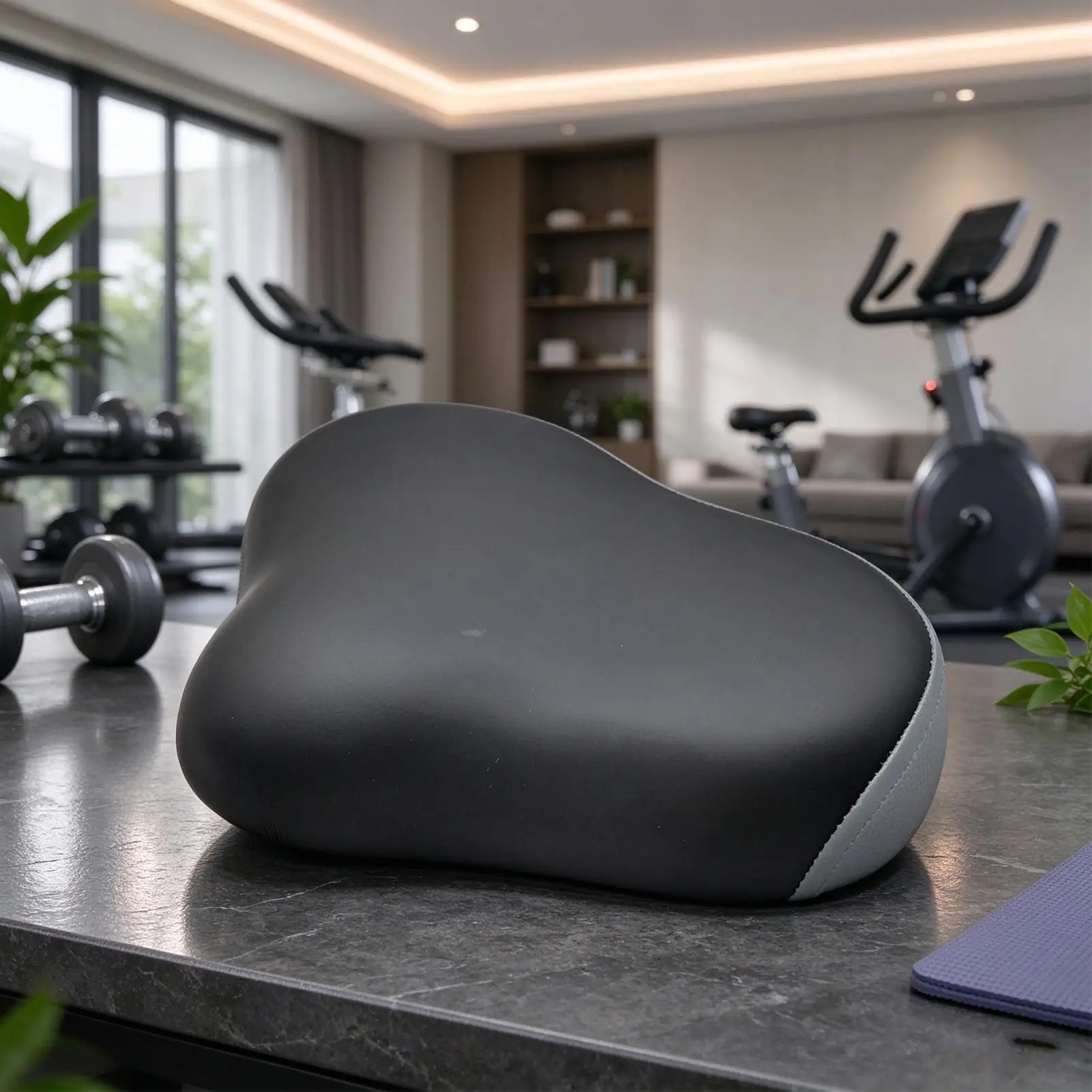 Exercise Bike Seat Comfort Shock-Absorbing High-Rebound Gym Bike Saddle Replacement Seat For Gym Studio Clinic Hospital Office