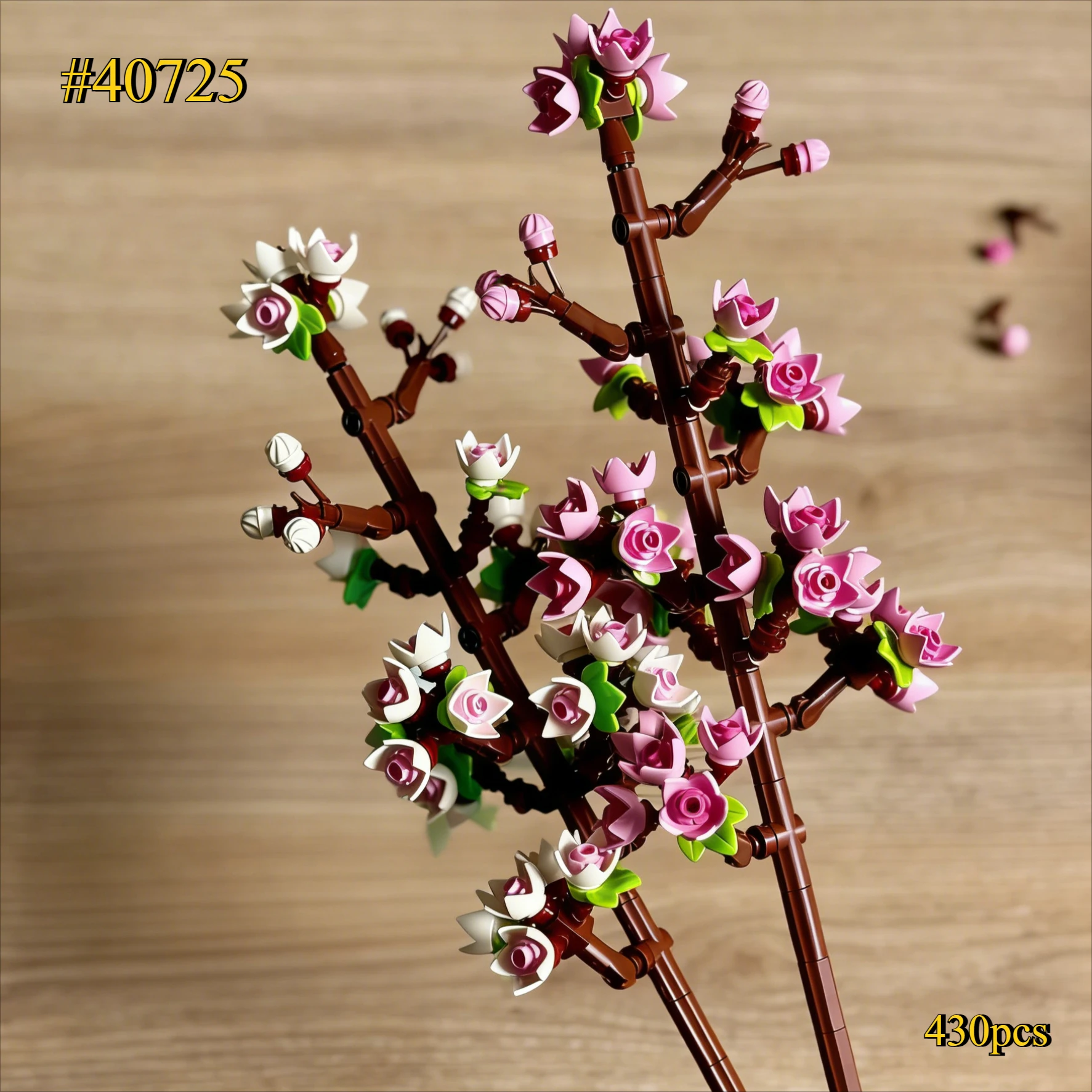 

Подарок к празднованию цветения вишни, конструктор в виде цветов для творческих детей, белые и розовые цветы вишни, цветочный подарок для девочек 40725