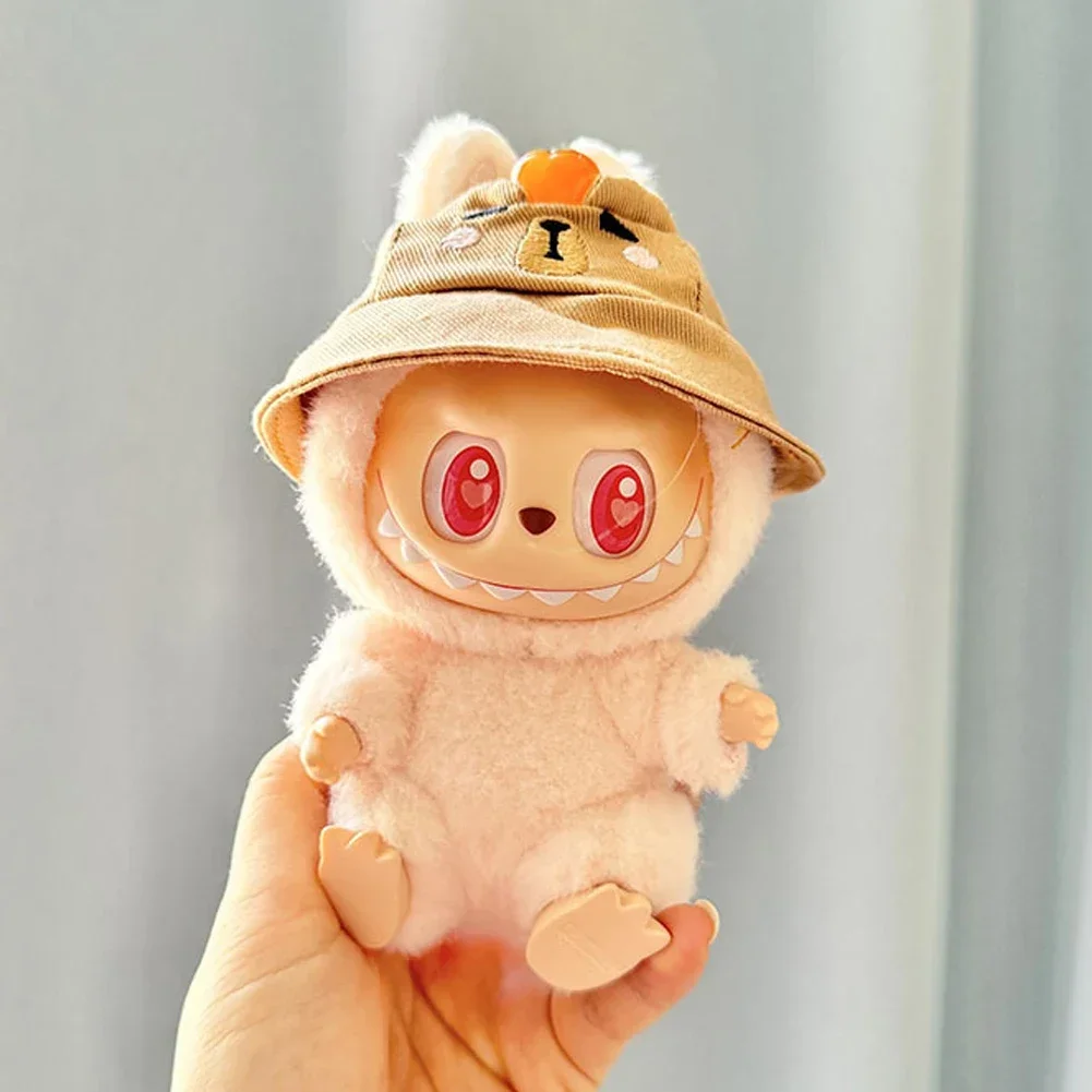 For Labubu Idol V1 V2 Mini Plush Doll'S Clothes Outfit Accessories for Korea Kpop Exo Bubble Overalls Hat Clothing Gift