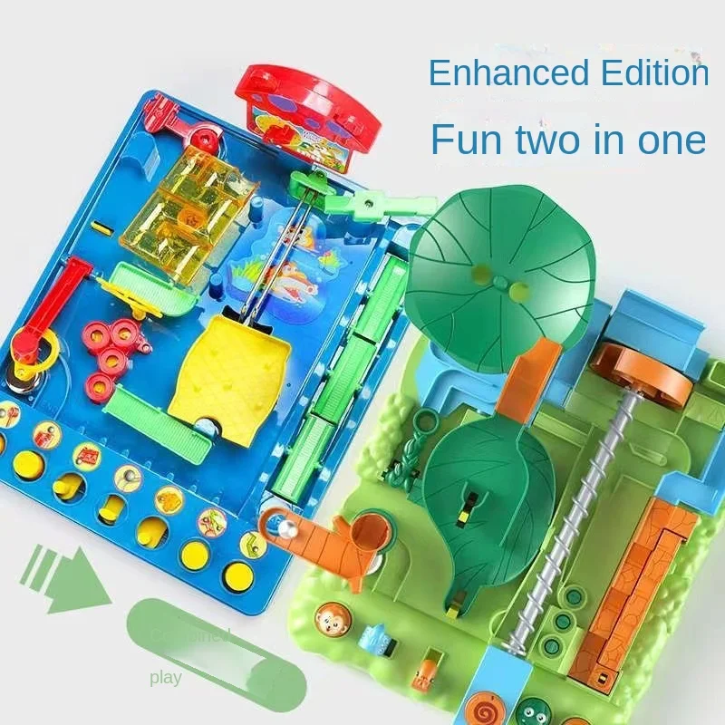 子供のためのジャングルの冒険を学ぶための迷路ボール,学習玩具,インテリジェンスチャレンジ,デスクトップゲーム,戦闘思考