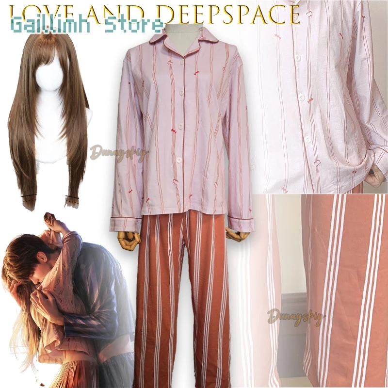disfraz-de-cosplay-de-love-and-deepspace-caleb-xia-heroine-pijama-little-apple-blusa-de-algodon-con-botones-qianye-zhuozhuo-para-mujer