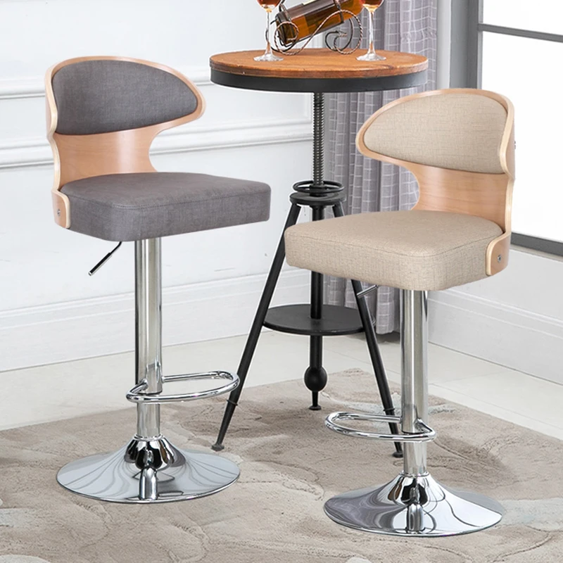 Reception Office Bar Stool Accent Dining Adjustable Throne Bar Chair Kitchen Tall Wishbone Banqueta Garden Sets Furniture