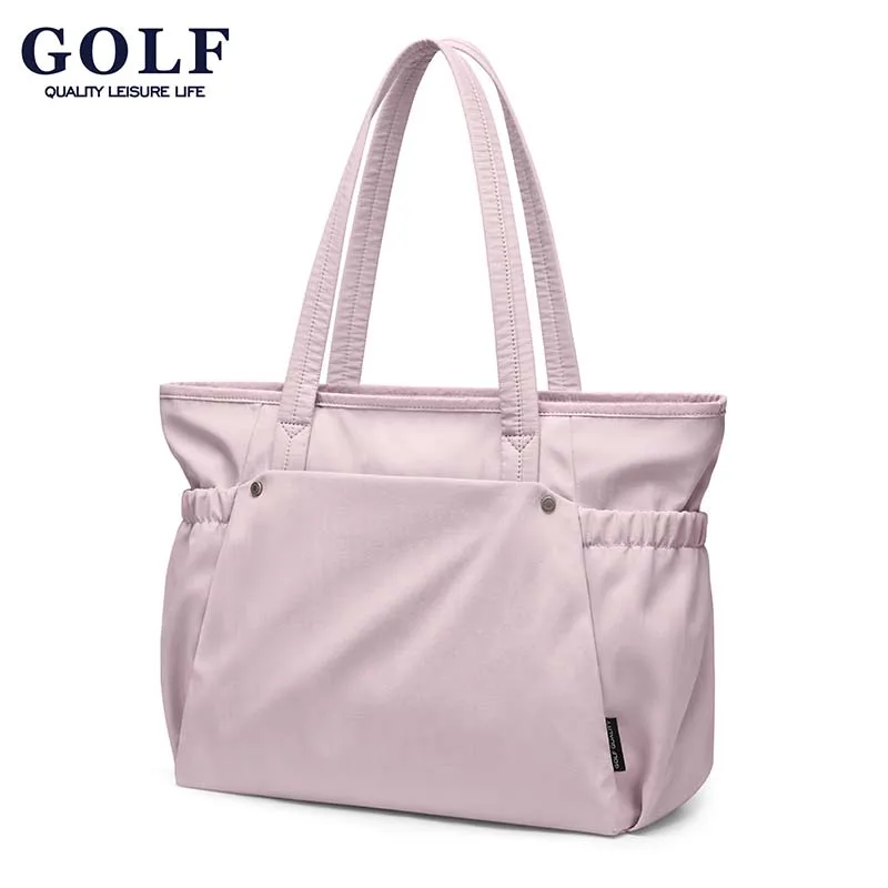 

GOLF QUALITY Oxford Cloth Crossbody Bag for Women Waterproof Large Capacity Shoulder Bag with 14" Computer Compartment Pink