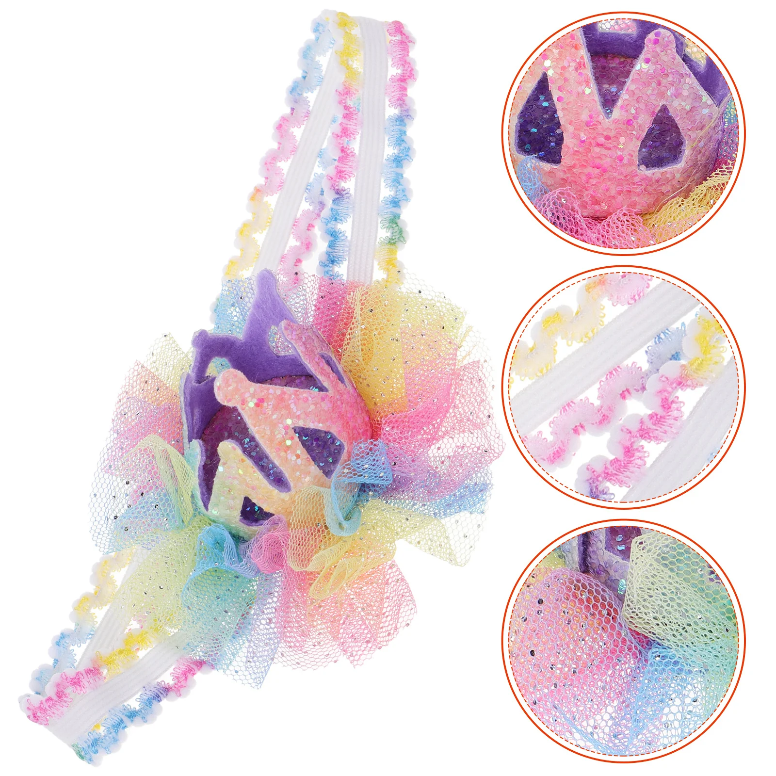 

Newborn Girl Headband Crown Decor Soft Elastic Baby Hairband Photo Prop Toddler Hair Accessories Decorative Headbands Baby Girl