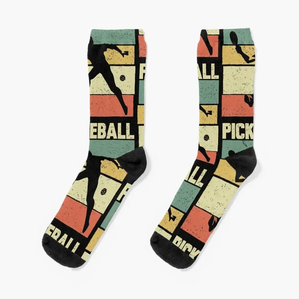 Pickleball Vintage Distressed Retro Player Socks basketball kids funny gifts Socks For Women Men's