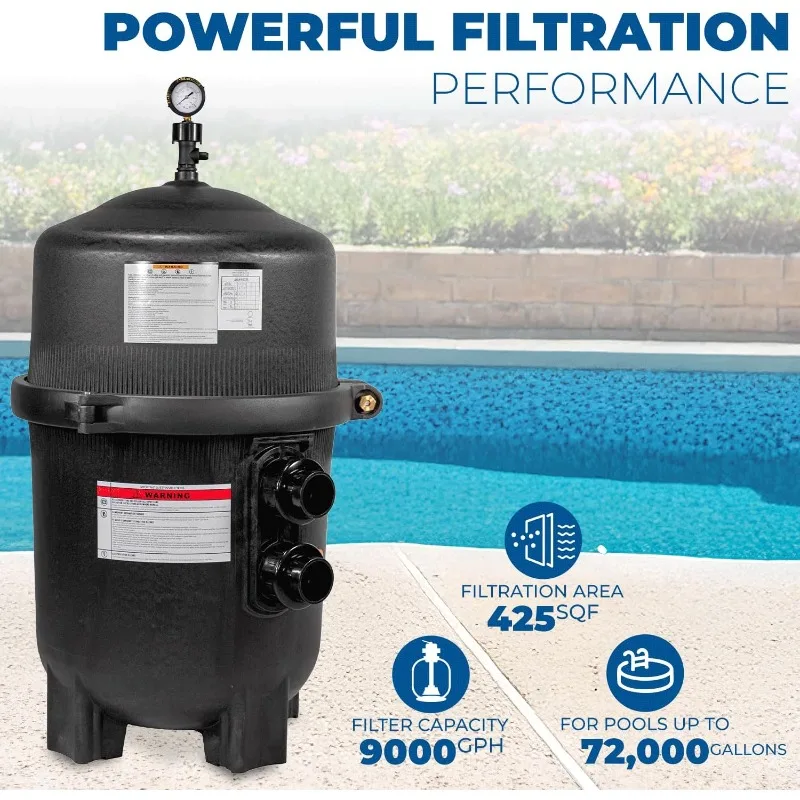 425 SQ/FT Pool Cartridge Filter In-Ground Above Ground Swimming Pool and Spa Filter System (4-Pieces Filter Set) 2 image 2