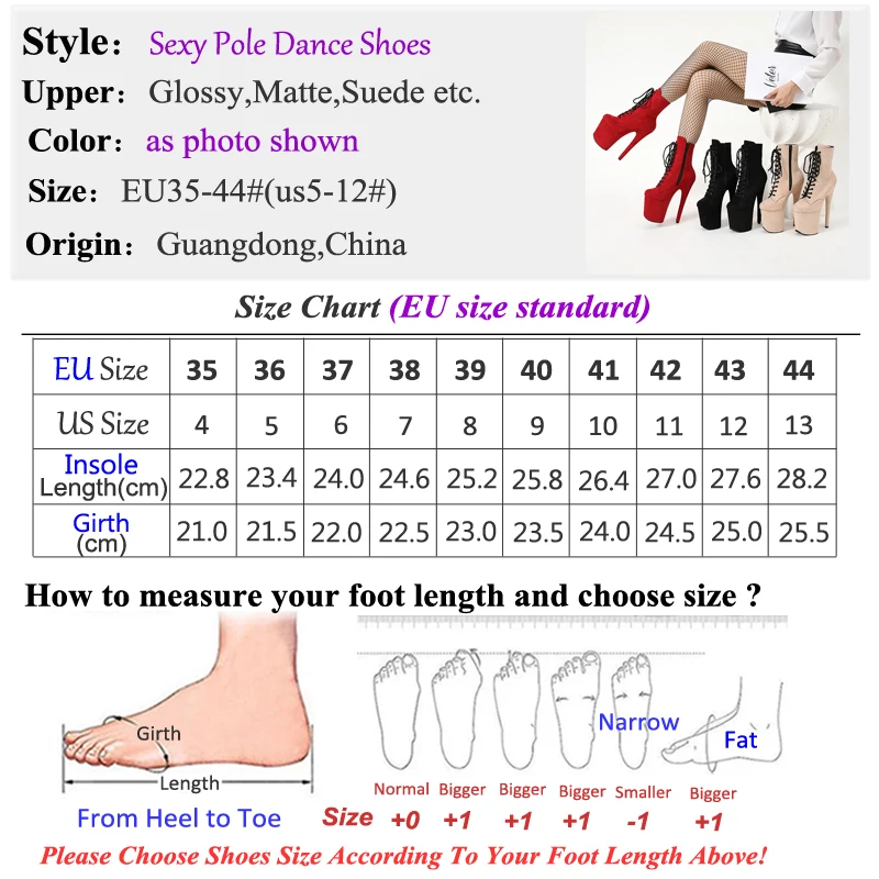 Front Slip 8 Inch High Covered Platform Stripper Heels Ankle Pole Dancing Boots Fashion Sexy Knight Female Fast Shipping