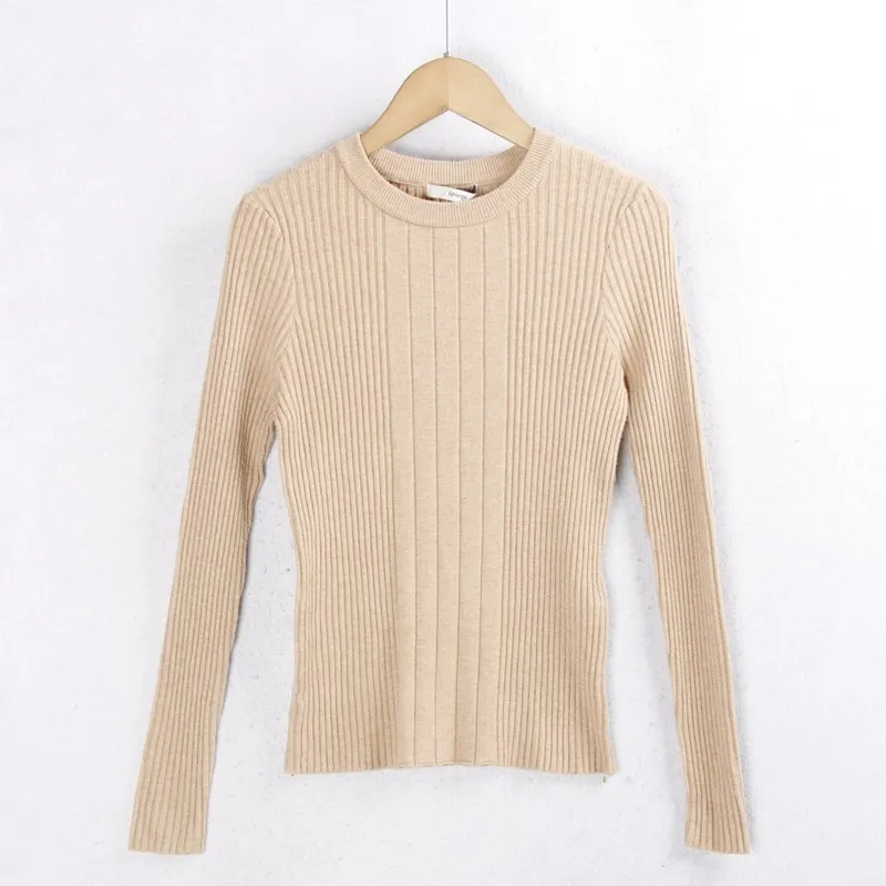 

Однотонный трикотаж, круглый Ne, облегающий базовый слой, внутренняя одежда, свитер в рубчик, брендовый свитер Dr Haunt для поездок на работу