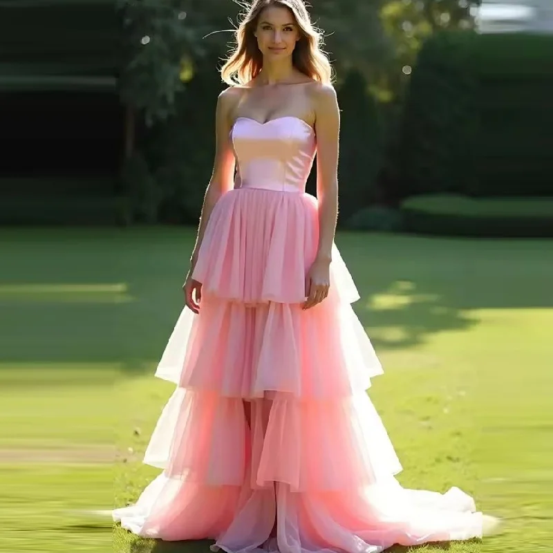 

Multi-layer Party Dress Prom Off-shoulder Evening Dresses Woman Elegant Dresses for Special Event Custom Made Ball Gown