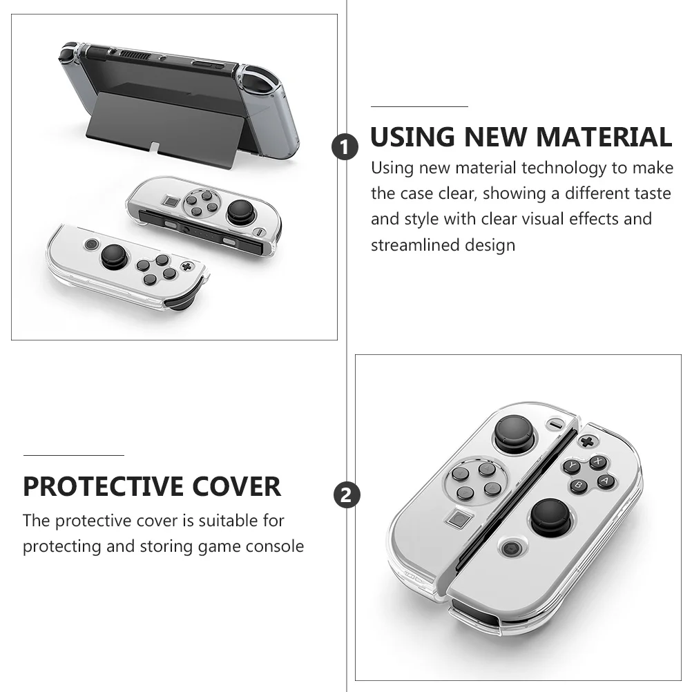 

1Set Switch Guard -Resistant Case for OLED Enhanced Durability Secure Fit Gaming Console Shell