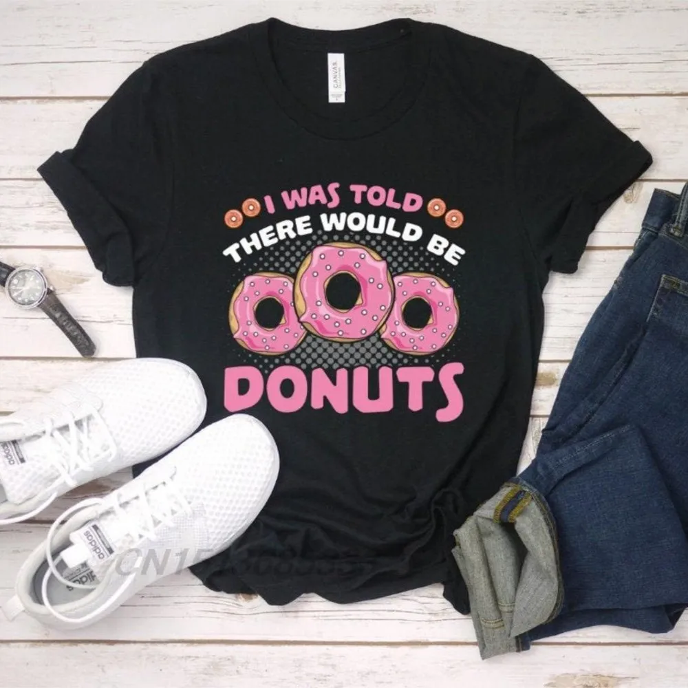 Have Too Many Guitars Unisex Retro Printed T-shirts There Would Be Donuts Cotton T Shirts Basketball Mom Life Vintage TShirt