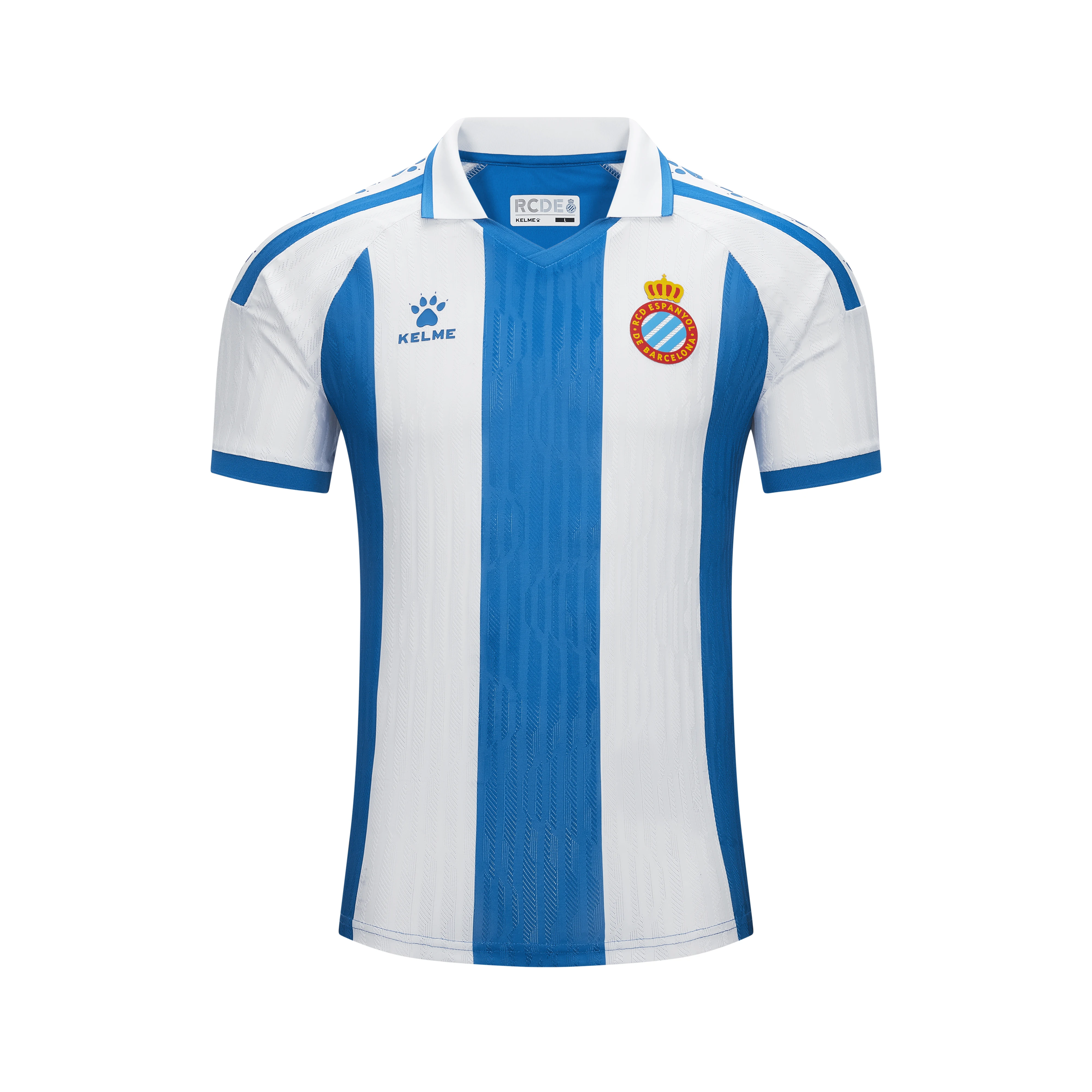 KELME Espanyol 2025/26 Season Home Jersey Wu Lei 2026 New Arrival Men's Football Shirt Short Sleeve Soccer Wear