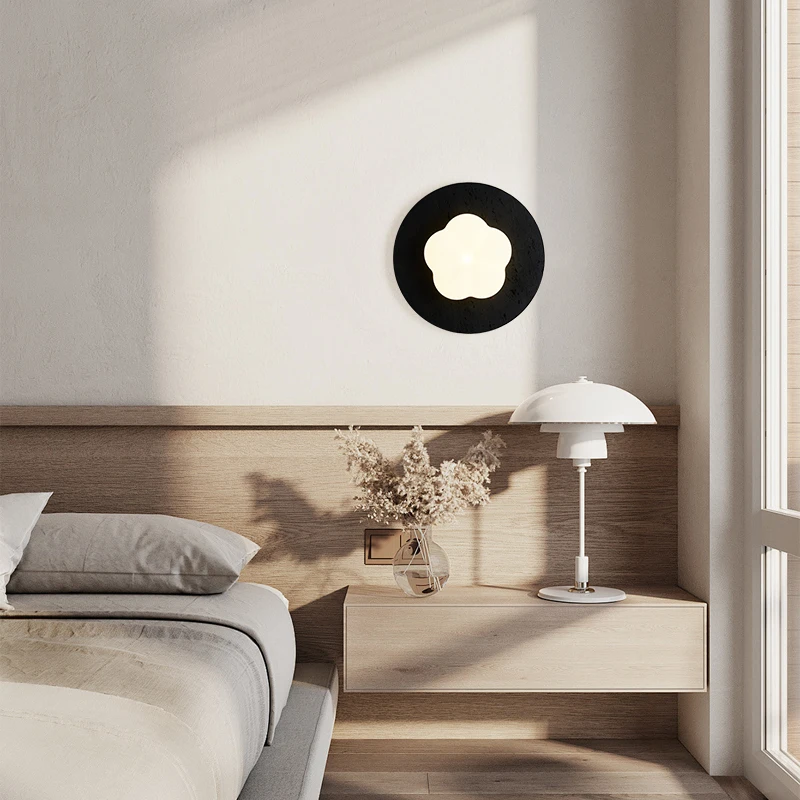 IWHD White PVC Pumpkin LED Wall Lamps Nordic Modern Black Travertine Living Room Decor Bathroom Mirror Stair Light Lampara Pared - Image 6