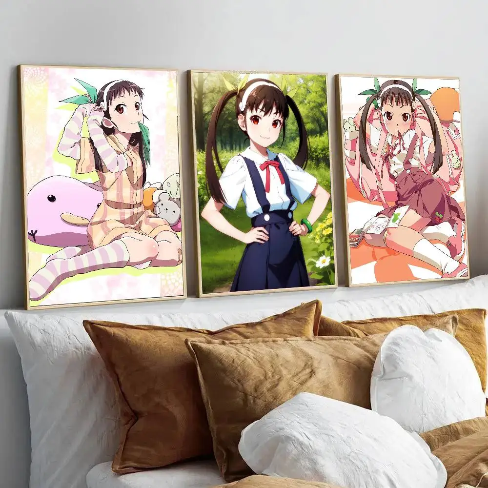 Mayoi Hachikuji Anime Posters Living Room Bar Cafe Quality Canvas Vintage Style Comics Painting Art Home Wall Decor Picture