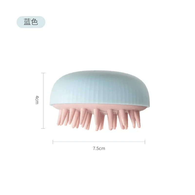 Escova corporal para lavagem de cabelo, pente para banho, spa, chuveiro, escova de massagem, shampoo, cabeça, couro cabeludo, massagem de silicone