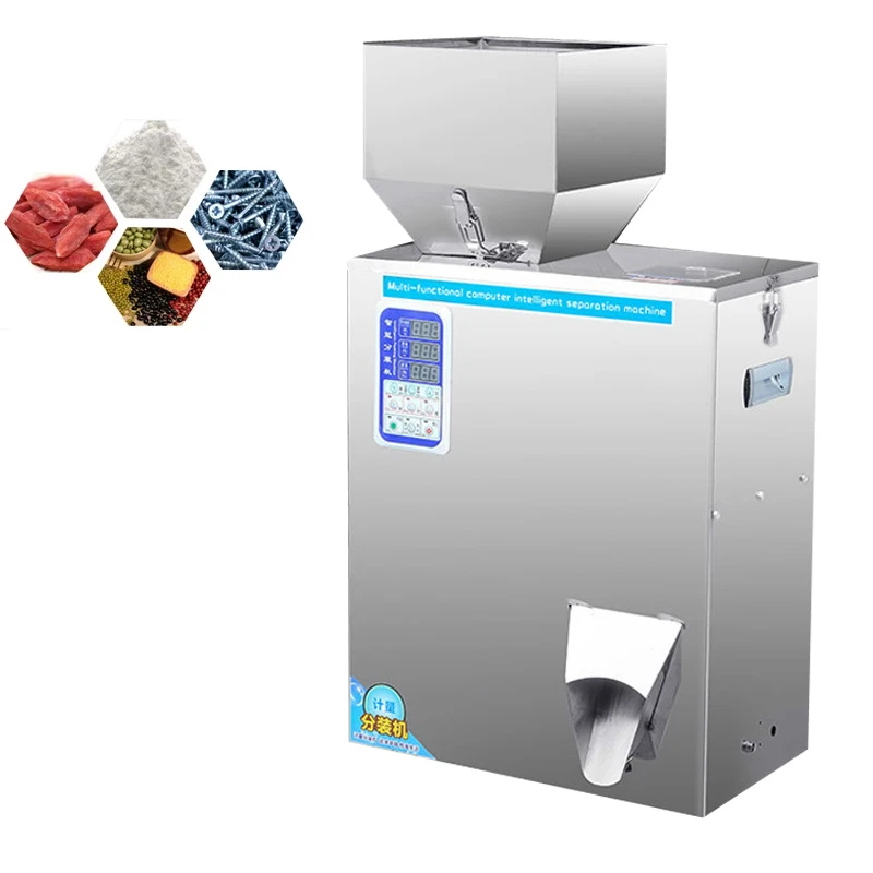 

10-999g Granule Powder Filling Machine Automatic Weighing Machine Medlar Packaging Machine For Tea Bean Seed Particle 220V 110V