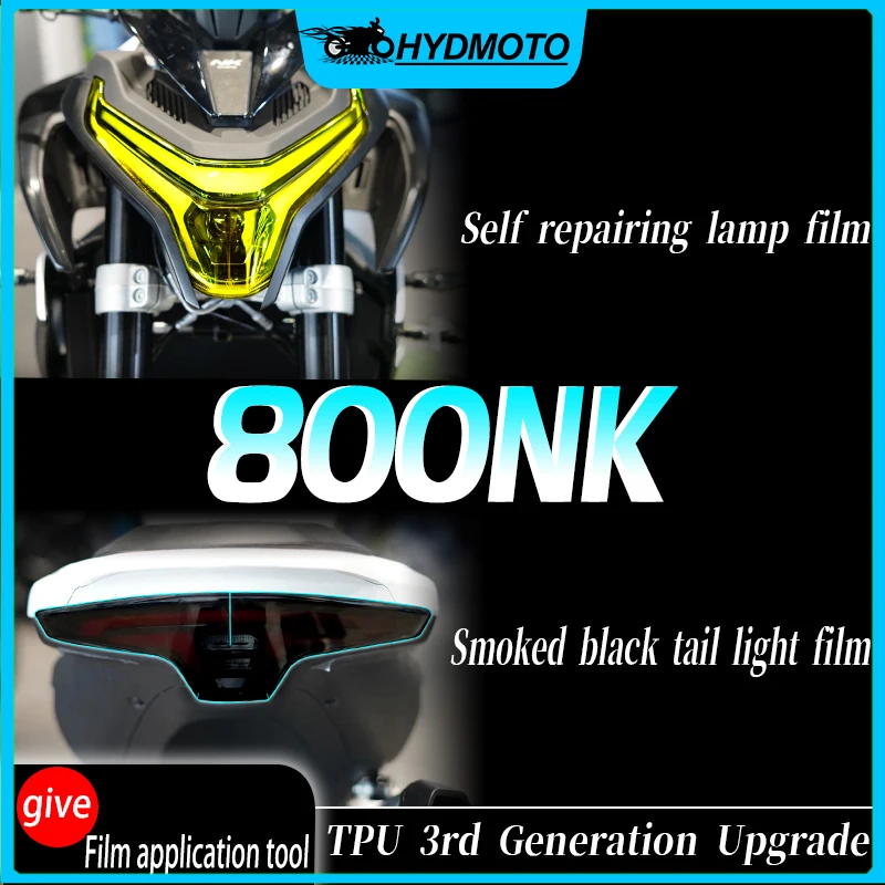 Für CFMOTO 800NK Instrument Film Scheinwerfer geräuchert Rücklicht Film Aufkleber Anti Scratch Modifikation Zubehör