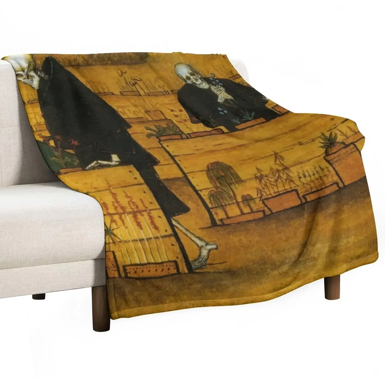 Garden of Death Throw Blanket Beach sofa bed Travel Blankets