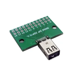 DP Display port 20PIN male Plug female socket connector video interface test board for data line Cables MINIDP circuit board