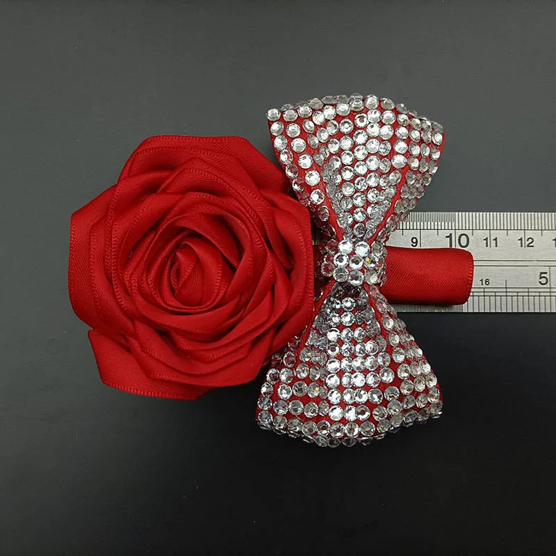 เข็มกลัดงานแต่งงาน ดีไซน์ดั้งเดิม งานฝีมือสุดหรู ของขวัญเครื่องประดับสำหรับผู้ชายและผู้หญิง อุปกรณ์เสริมชุดสูทระดับไฮเอนด์ ประดับด้วยคริสตัล