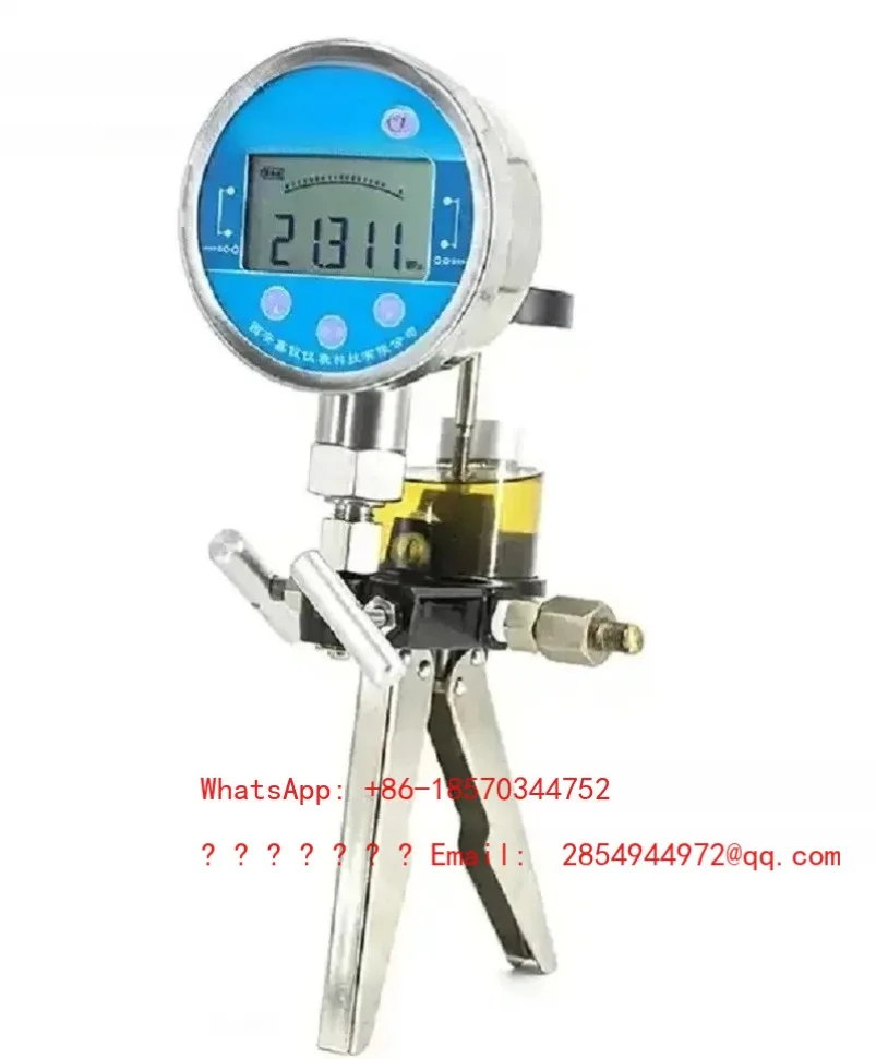 2026    250Bar Manual Pressure Test Digital Portable Manual Hydraulic Calibrator Pump