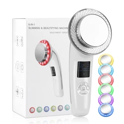 6 IN 1 EMS Ultrasonic Body Massager Slimming Infrared 1Mhz Ultrasound Cavitation Fat Burner Bar Weight Loss Beauty Device