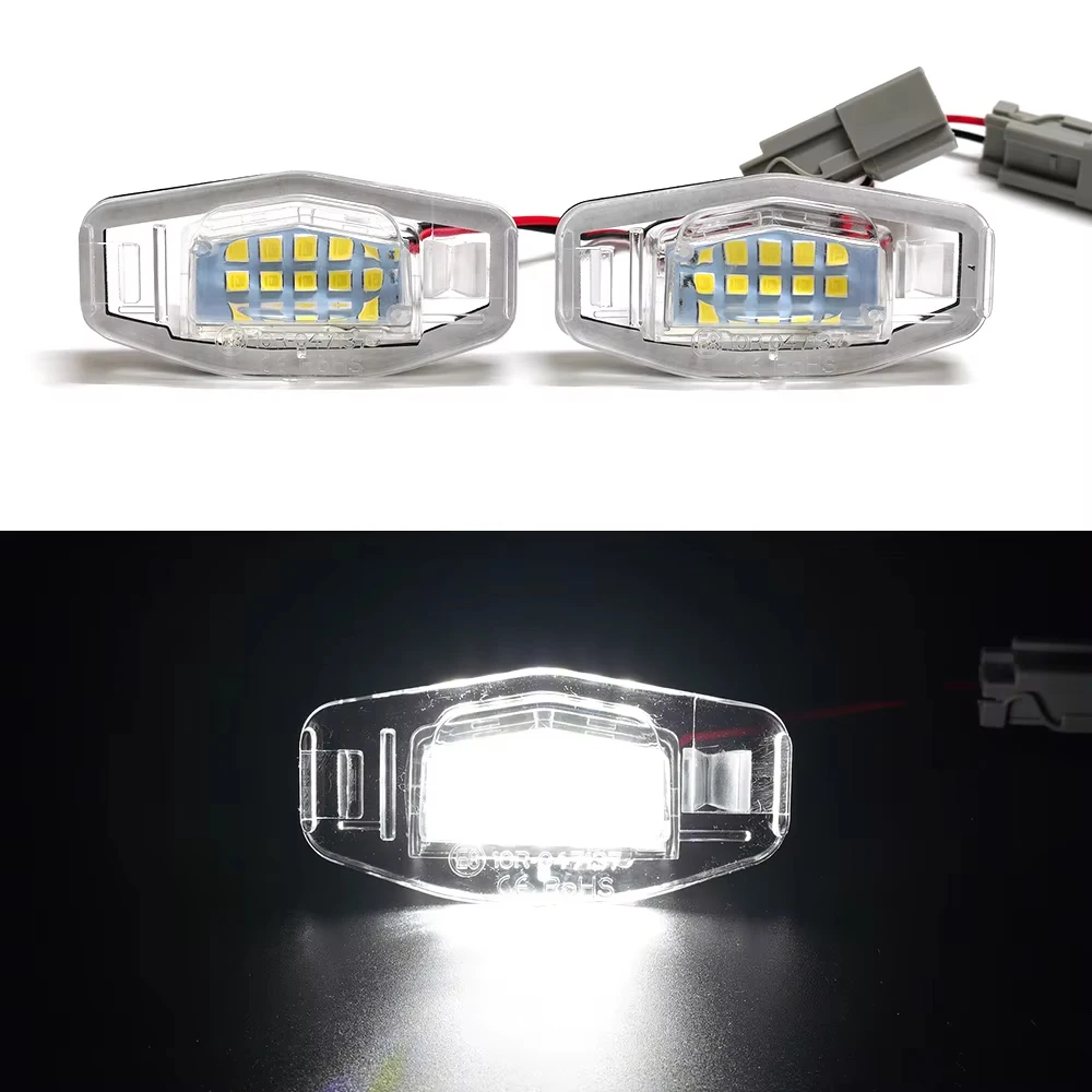 

For Honda Odyssey Accord Civic 7 8 9 City MR-V MRV Mileage Lenend Acura ILX TSX RL TL MDX 2PCS Number License Plate LED Light