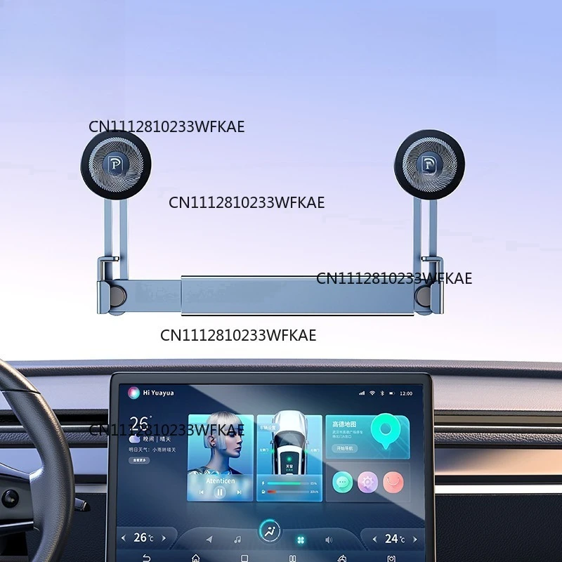 Dual Gear Car Screen Phone Holder Aluminum Adjustable for Tesla Model 3 Highland Y General Motors Parts