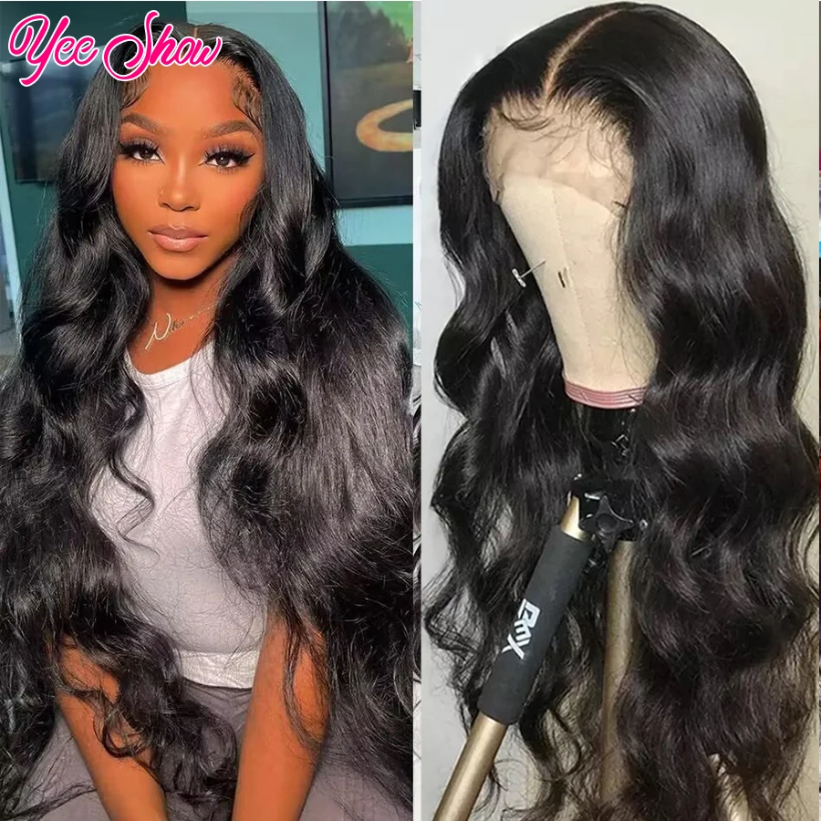 Body Wave Human Hair Wigs HD Lace Frontal Wigs For Women 13X6 180% Density Remy Brazlian Lace Front Human Hair Wigs Pre Plucked