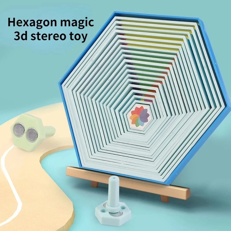 

3d Printing Creative Torsion Deformation Hexagon Puzzle Magic Hexagons Toys Wih Magnets Rotation Fidget Toy Antistress Toys