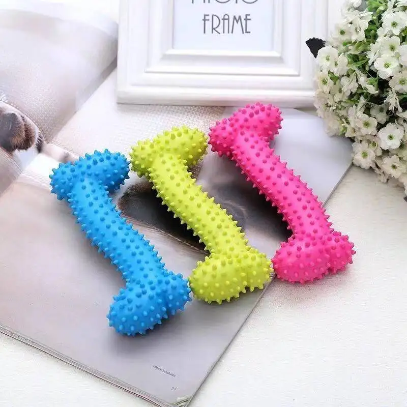 Pet Toys for Small Dogs Rubber Resistance To Bite Dog Toy Teeth Cleaning Chew Training Toys Pet Supplies Puppy Dogs