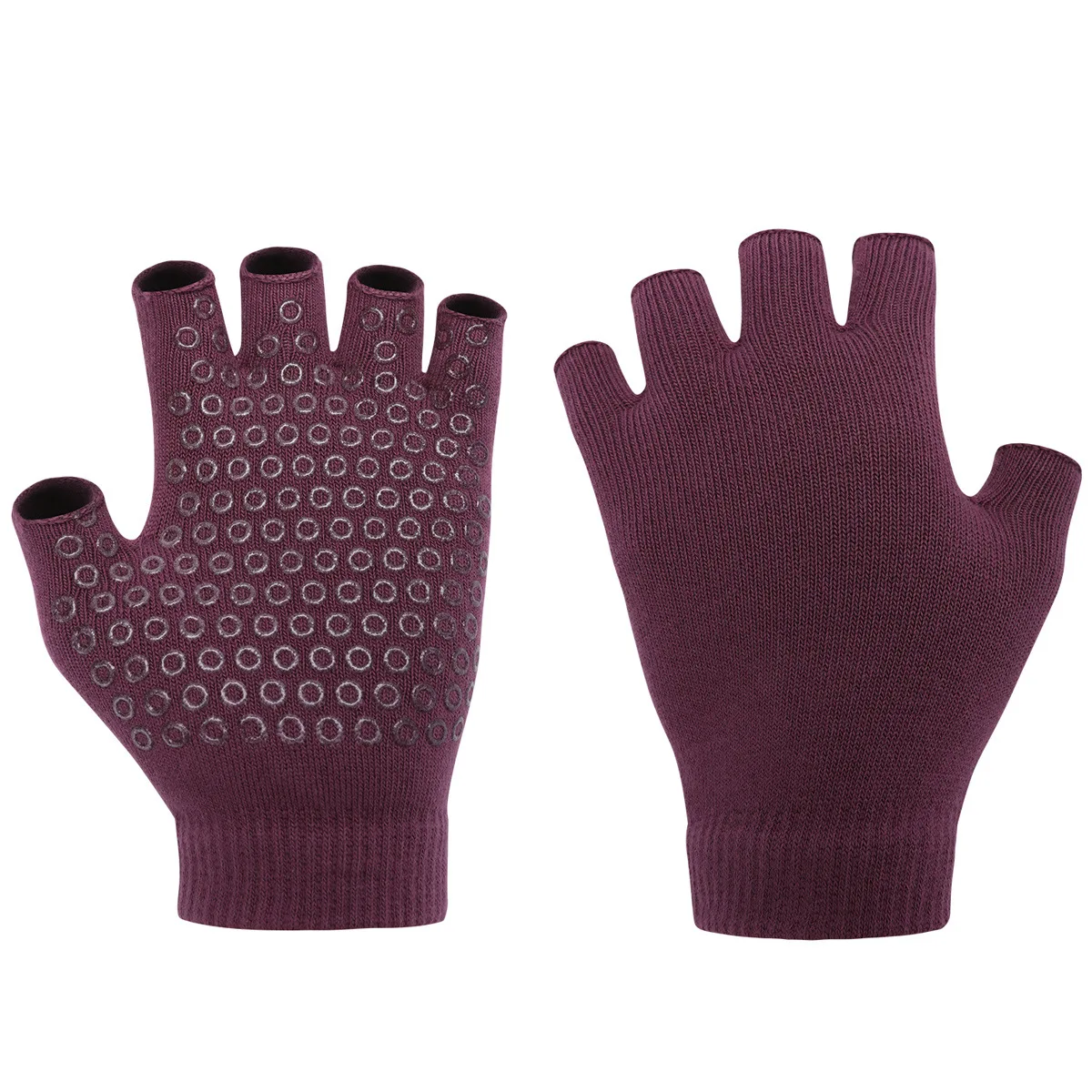 Autum Winter Warm Half-finger Yoga Gloves Pilates Gloves for Women Indoor Fitness Non-slip Open-fingered Gloves Yoga Accessories image 6