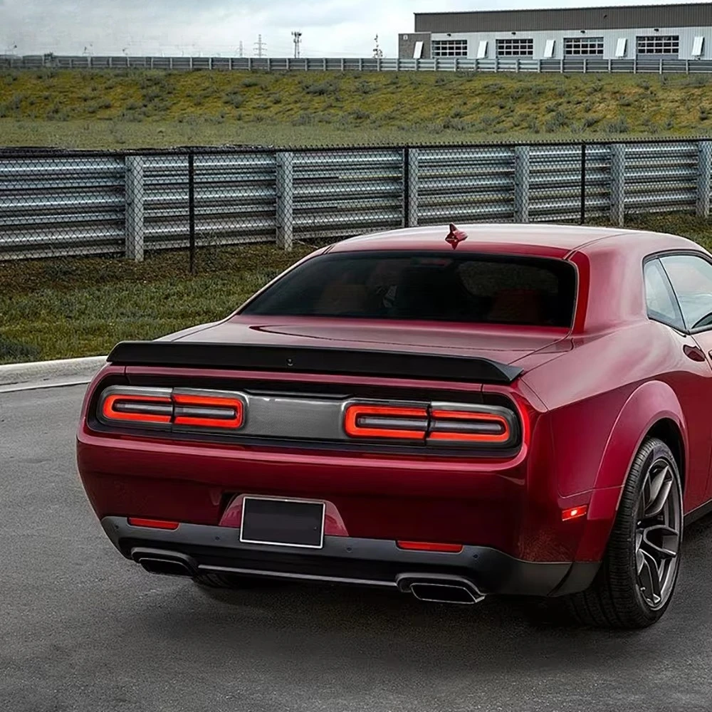 

For Dodge Challenger 2015-2022 Carbon Fiber Rear Tail Box Trunk Door Panel Cover