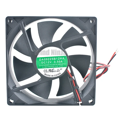 Imagen 2 del producto DA09225B12HA 9,2 cm 92mm ventilador 92x92x25mm DC12V 0.50A ventilador de refrigeración de doble rodamiento de bolas para chasis fuente de alimentación de CPU