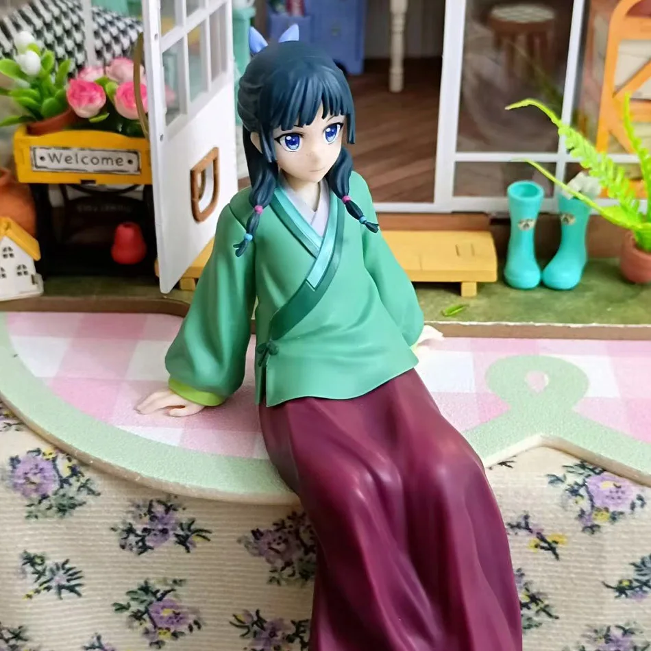 

Милая аниме-фигурка Маомао из «Дневников аптекаря», версия с кошачьими ушками Набор декоративных фигурок для стола в виде лапши, коллекционная игрушка, подарок