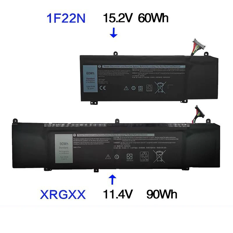 1F22N XRGXX Laptop Battery for Dell ALIENWARE 2018 orion M15 M17 R1 Inspiron G5 5590 G7 7590 7790 P82F P79F P37E 06YV0V 0JJPFK