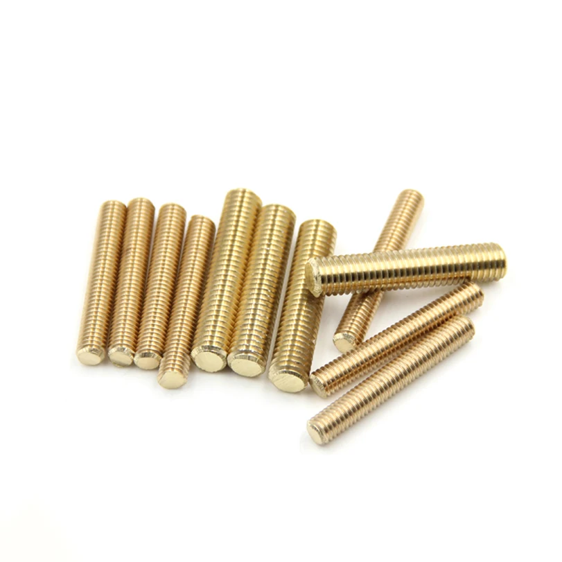 Brass Threaded Rod, Metric Full Thread Double Head Bolts M4~M16