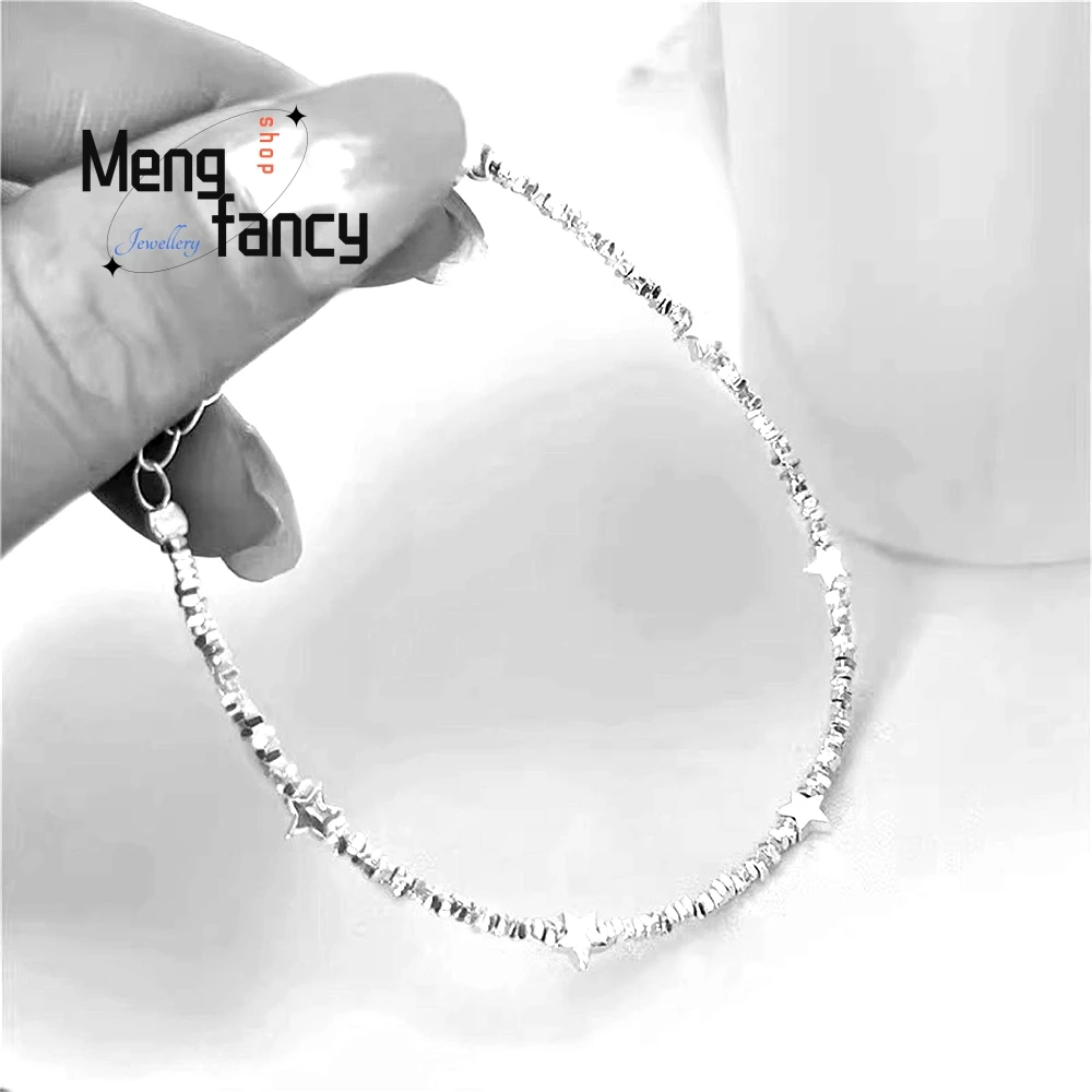 

Broken Silver Star Bracelet Features A Light Luxury And Niche Design Which Exquisite Simple Versatile Sense Of Sophistication