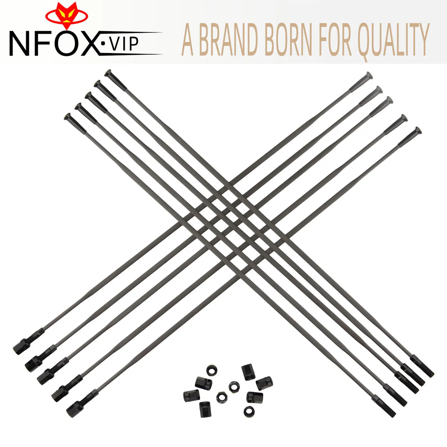 Lightweight Carbon Fiber Spokes High Strength Wear Resistance Spoke Nipples Cycling Top Choice High-end Configurations Bikes