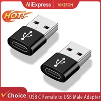 2Pcs USB To Type C OTG Adapter USB USB-C Male To Micro USB Type-c Female Converter For Macbook Samsung S24 USBC OTG Connector