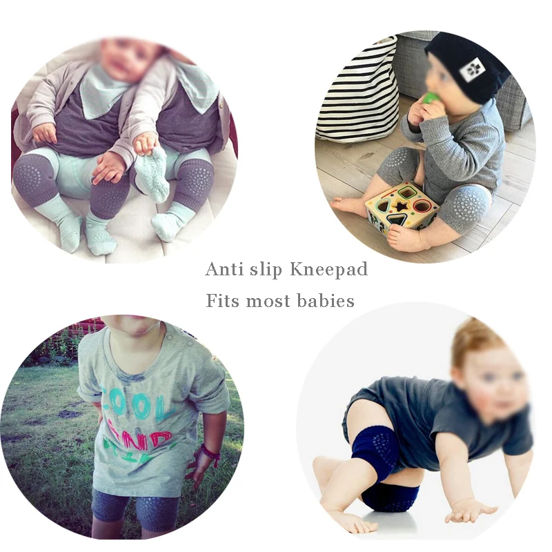 وسادات ركبة مانعة للانزلاق لحديثي الولادة ، وسادات ركبة للأطفال وللجنس ، وسادة وسادة الكوع ، واقي أمان ، مدفئ أرجل قطن ، 3 5 أزواج