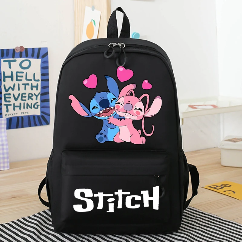 Nowy śliczny Lilo Stitch dziewczęcy plecak szkolny chłopcy dziewczęta Cartoon Disney plecak Kawaii plecak dla malucha prezenty urodzinowe dla dzieci
