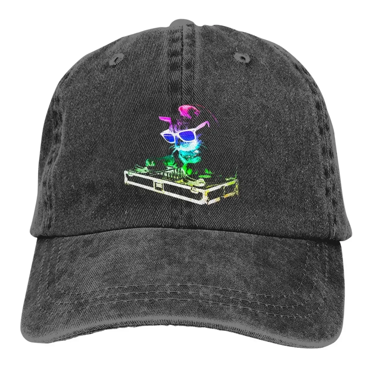 Rainbow Baseball Cap Men Cowboy Hats Women Visor Protection Snapback DJ Disc Jockey Music Dater Caps