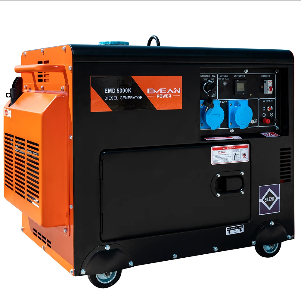 6500 6 kva 6.5kva 6.5 kva sound proof 6kw dies el generator dies el price power generator