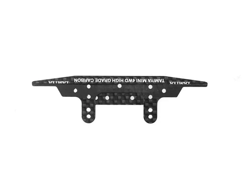 Tamiya Mini 4WD Racer Four-wheel Drive Parts CNC Carbon Fiber MA/MS Front Bracket With Angle Brake Groove