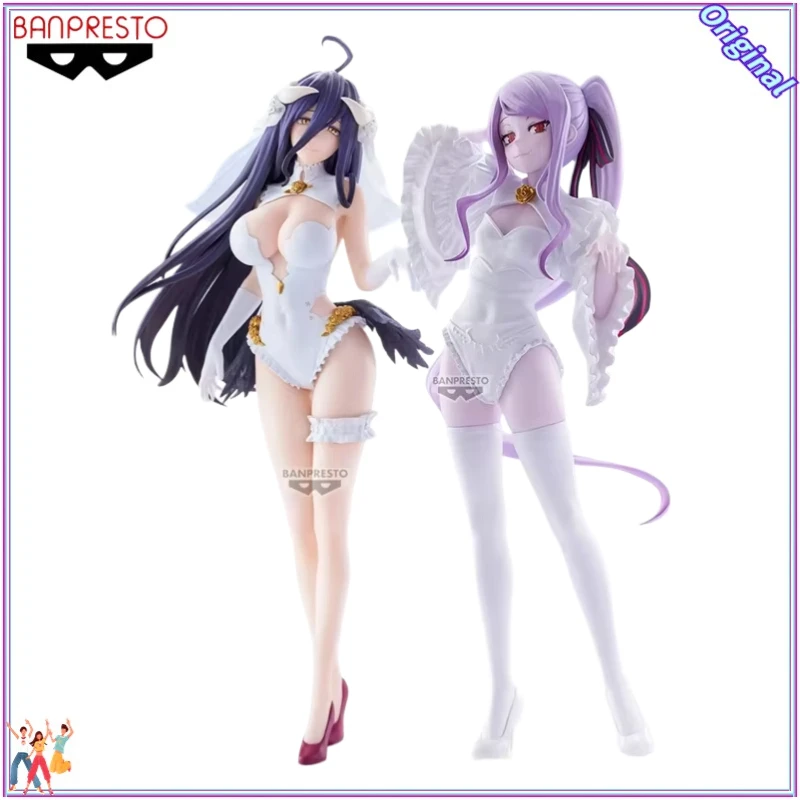 BANDAI BANPRESTO GLITTER＆GLAMOURS OVERLORD Albedo/shalltear Bloodfallen Wedding Dress Toy Gifts